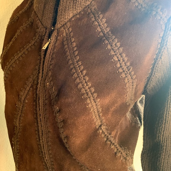 70s Hoodie Swede Sweater Size Medium Awesome Look in near perfect shape Brown - Picture 9 of 11